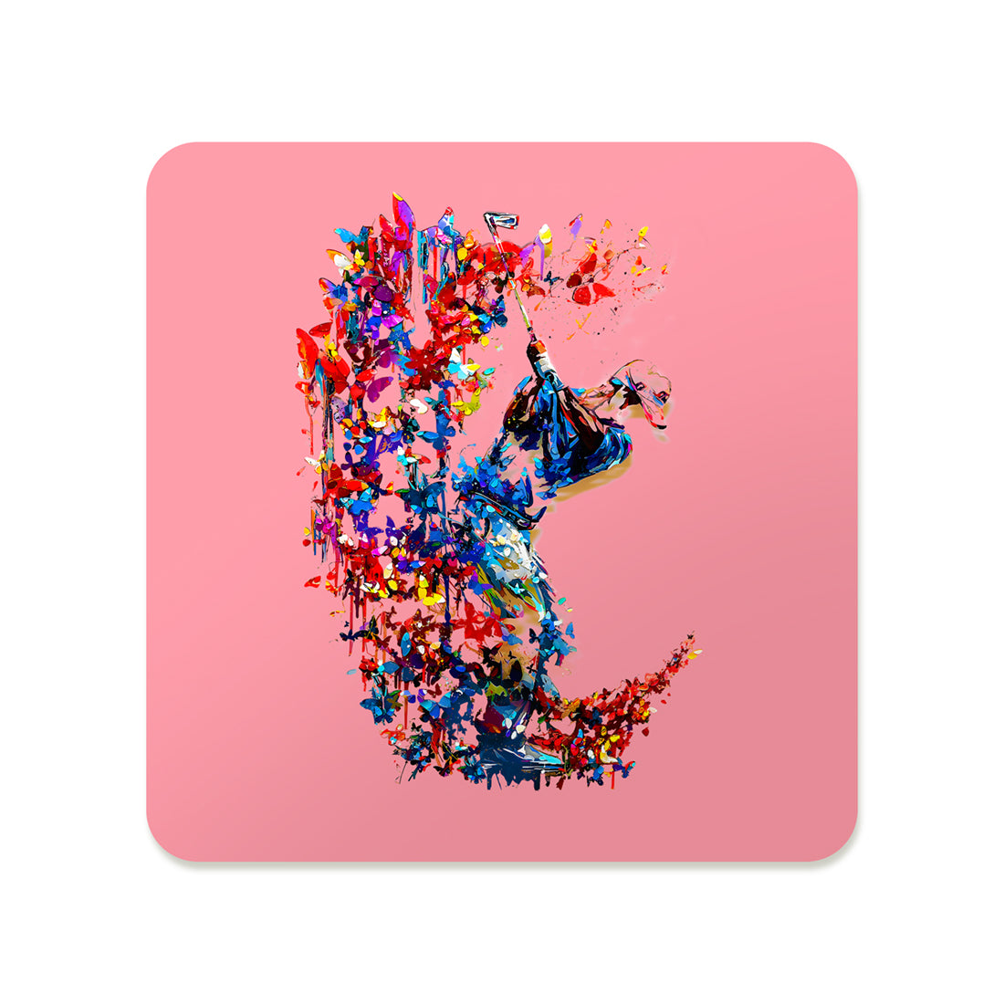 Floral Coaster - Golfer