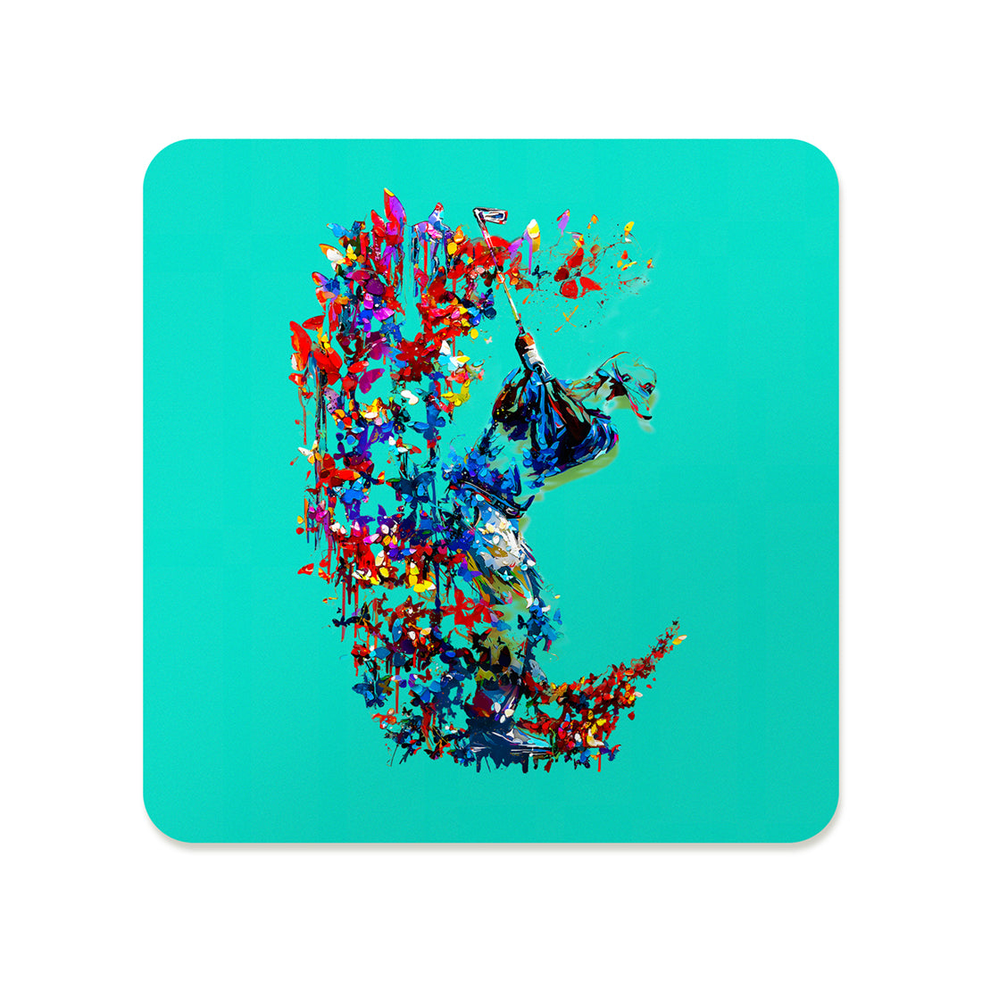 Floral Coaster - Golfer