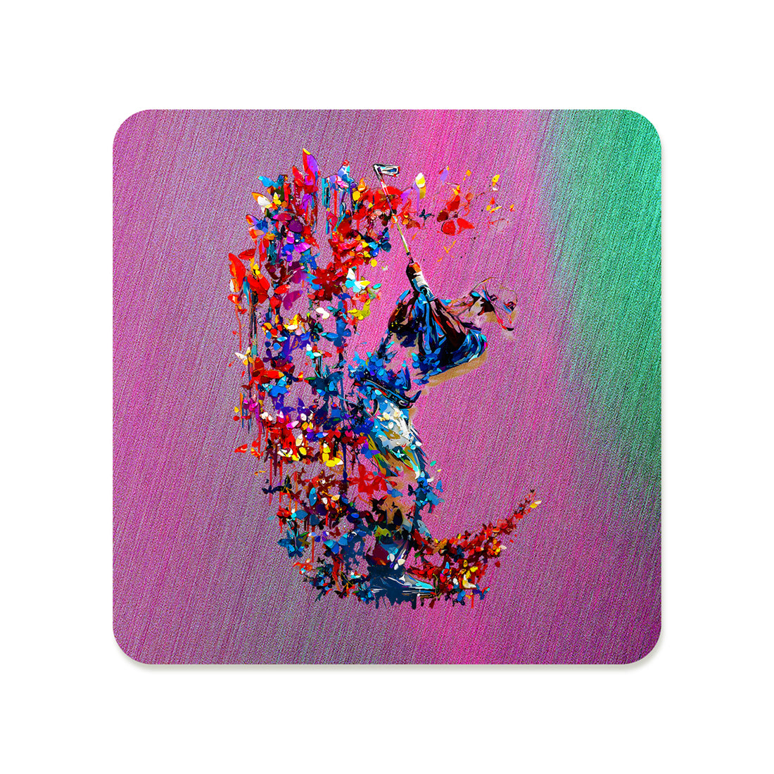 Floral Coaster - Golfer